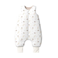 ŚPIWOREK DO SPANIA NIEMOWLĘCY BAWEŁNA 100% PRODUKT POLSKI - WRÓBELKI, PASTELOWY BEŻ, Całoroczny 0-12m