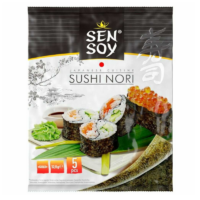 Asia Kitchen- sushi, zestaw, wodorosty, grzyby - Sushi Nori z alg morskich 5 arkuszy 12,5g