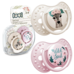 Smoczki Dynamiczne Silikonowe, 2szt., Lovi - Wild Soul Girl, 3-6m