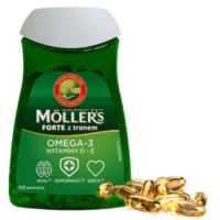 Kapsułki Moller's dla Dzieci i Dorosłych - FORTE z Tranem 112szt.