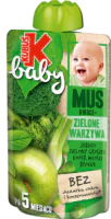 Kubuś Baby Mus 100g - Zielone Warzywa Jabłko - Zielony Groszek - Koper Włoski - Brokuły