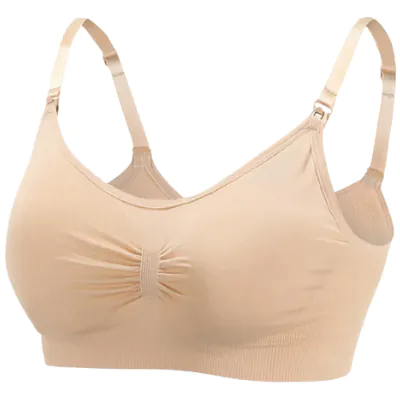 Bezszwowy Biustonosz Ciążowy Stanik do Karmienia, Blue Rose