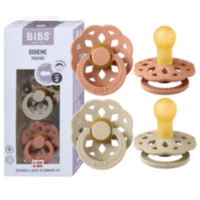 Smoczki BOHEME, Bibs - Boheme Vanilla & Peach, 6m+