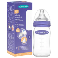 Szklana Butelka ze Smoczkiem Natural Wave, Lansinoh - 160ml