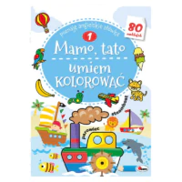 Książeczka z Naklejkami Kolorowanka dla Dzieci - Mamo, Tato Umiem Kolorować 1
