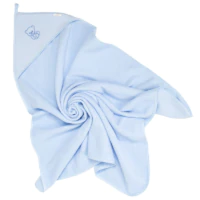 Okrycie Kąpielowe z Kapturkiem - Okrycie Kąpielowe 80x80 NIEBIESKIE Bocioland