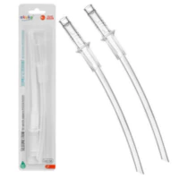 Kubek Bidon z Rurką Słomką Uchwyty 300ml, 9m+, Akuku - Wymienne Rurki