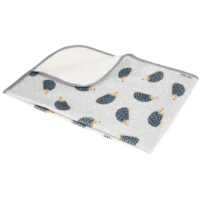 Mata do Przewijania Pink-Blue, Akuku - Mata Frotte do Przewijania JEŻYKI 50x70cm