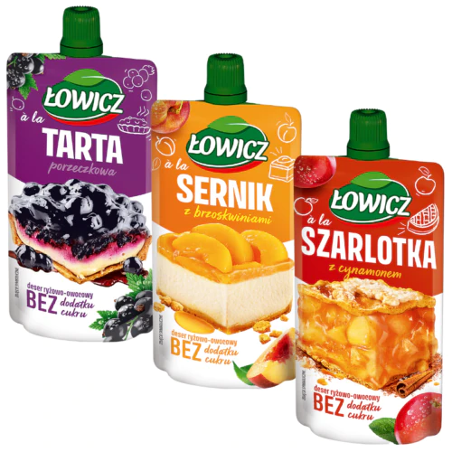 Deser Ryżowo - Owocowy Tubka, 100g, Łowicz