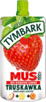 Tymbark Mus 100%, 120g - TRUSKAWKA - Jabłko - Banan - Marchew
