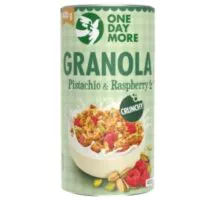 Melvit-One Day More - Platki granola pistacjowa z malinami One Day More 400g