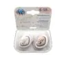 Smoczek PINK 6-18m 2szt ROYAL BABY Symetryczny Silikonowy