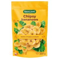 Bakalland – owoce suszone - Chipsy bananowe 200g 