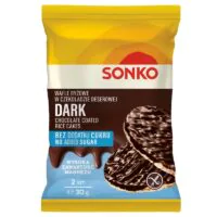 Sonko-Wafle Ryżowe - Wafle ryzowe w czekoladzie deserowej bez dodatku cukru Sonko 30g