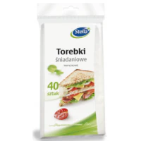 Torebki Śniadaniowe - Stella Torebki Śniadaniowe Papierowe 40szt.