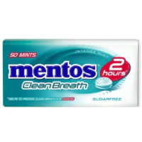 Mentos i Fruittella - Mentos 2H Clean Breath Odświeżające Pastylki Bez Cukru Miętowe 35g