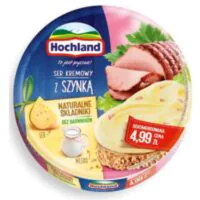 Hochland - serek topiony - z szynka krazek 180g