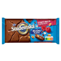 Czekolada Studencka - Czekolada Studentska Milk Raspberry 170g