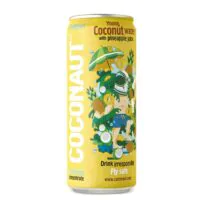 Wody kokosowe - WODA KOKOSOWA Z MŁODEGO KOKOSA Z SOKIEM ANANASOWYM 320ml, 1 szt