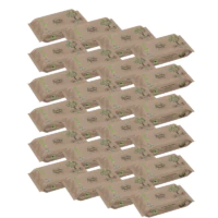 Nawilżane Chusteczki 99% Water, Aqua Wipes - Brązowe, 24 sztuk